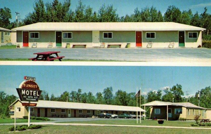 Sunset Motel - Old Postcard View (newer photo)